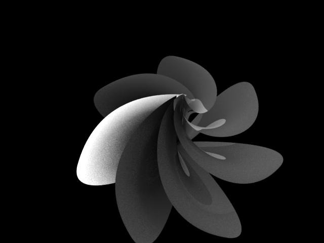 Patented Conical Helicoid CAD design close up